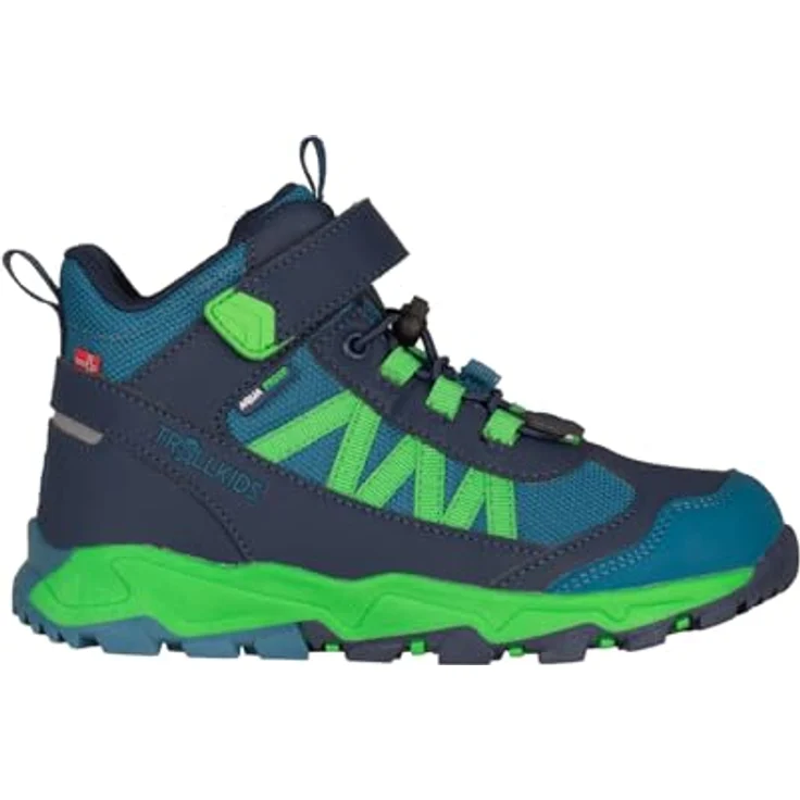 TROLLKIDS Tronfjell mid, Wasserdichter und atmungsaktiver Wanderschuh mit verstärkter Zehenpartie, Schnellschnürung und reflektierendem Element, schwarz – Bild 8