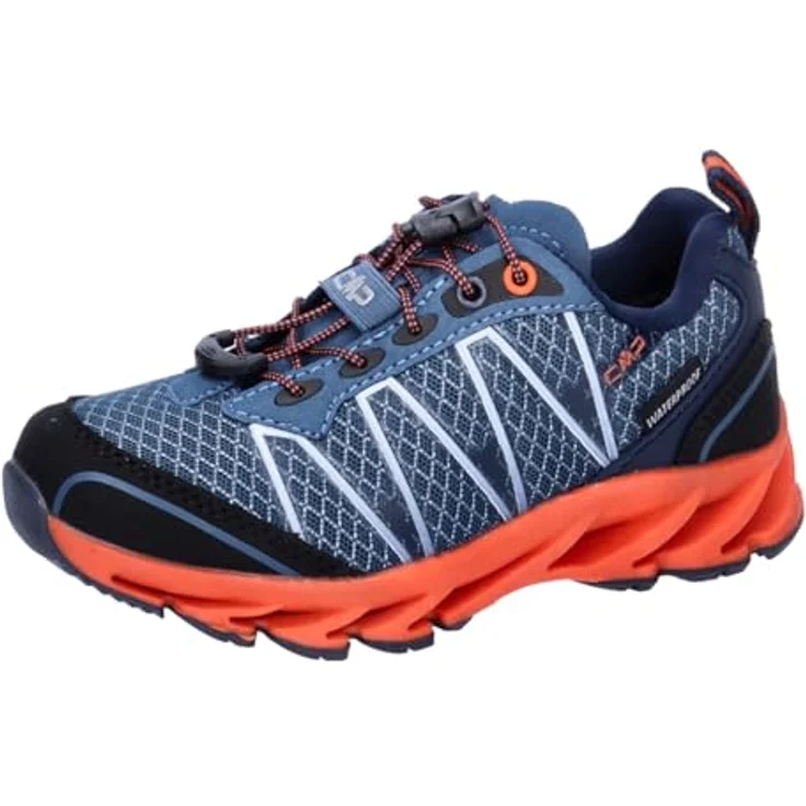 CMP Altak Trail Shoes WP 2.0, Wasserdichte Kinderschuhe mit veganer Technologie, Bluestone-Arancio, Größe 29 – Bild 1