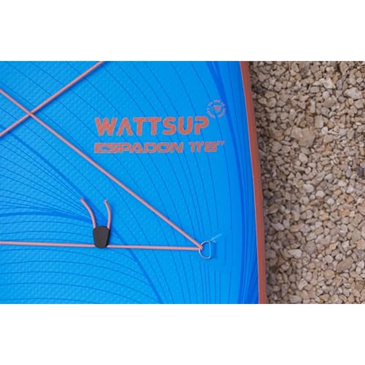 WattSUP Espadon 11.8 SUP Board Stand Up Paddle Surf-Board Paddel ISUP 355x86cm, Orange, Hellblau, 355x86x15 cm – Bild 18