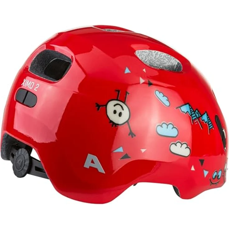 Alpina Ximo 2, Kinderfahrradhelm mit 360°-Fitsystem, integrierten Fliegengitter und reflektierendem Logo, blau – Bild 5