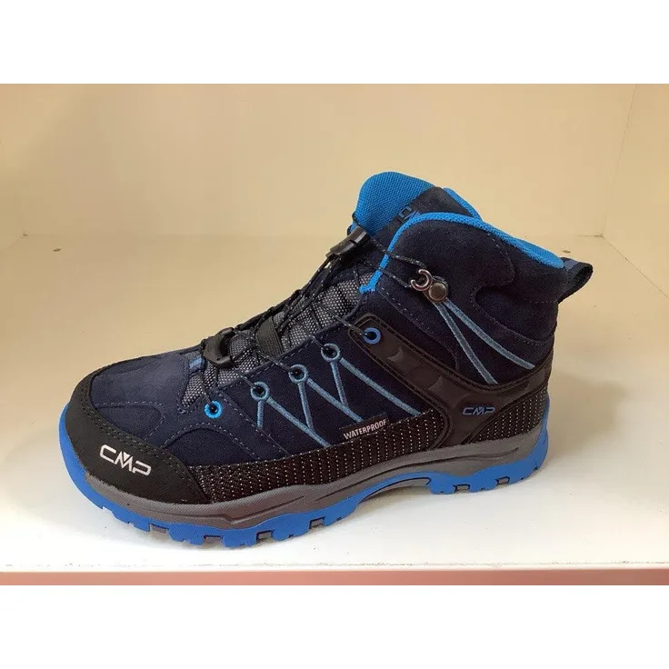F.lli Campagnolo GmbH Cmp Kids Rigel Mid Wp Trekking Shoes, Größe 37, Blau, Leder, Schnürer