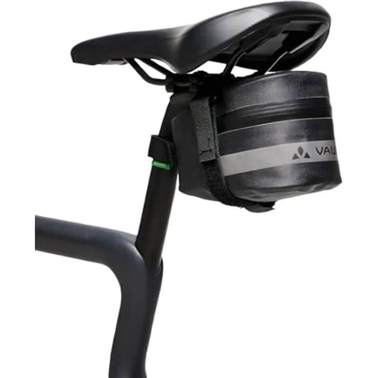 Vaude Tool Proof L, wasserdichte Satteltasche mit 1,3 l Volumen und praktischer Klettbefestigung, schwarz – Bild 5