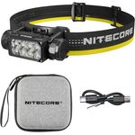 Nitecore HC65 UHE, Stirnlampe mit 2000 Lumen, 3 Lichtquellen, USB-C Ladegerät, IP68 wasserdicht