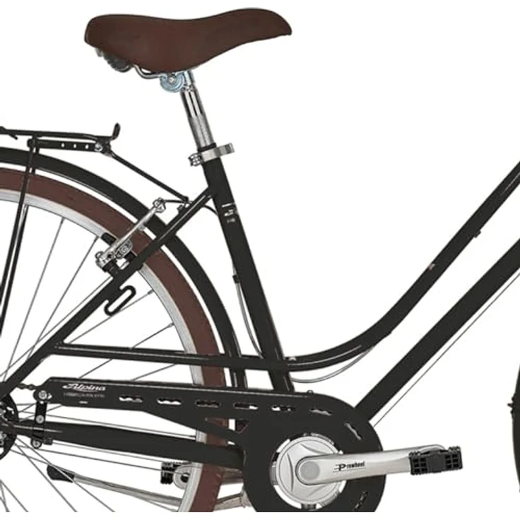 Alpina Bike Herren giordanoshop Rondine Herrenfahrrad, Schwarz, 46 cm - Cityrad mit 6-Gang-Shimano Tourney Schaltung – Bild 3