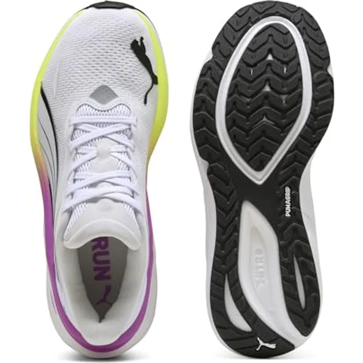 Puma Electrify Nitro 4 Laufschuhe für Damen, NITROFOAM™ und PROFOAM LITE Dämpfung, Weiß, EU 41 – Bild 4