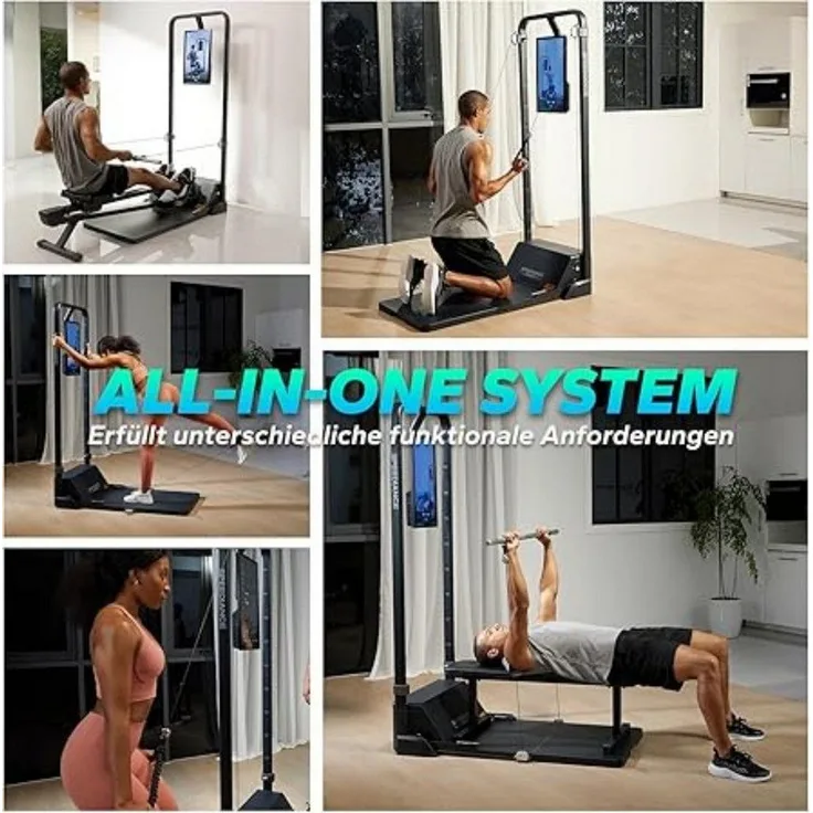 SPEEDIANCE Kraftstation Gym Monster, Ganzkörper-Krafttraining Home Gym mit digitalem Gewichtssystem und 630 Bewegungen