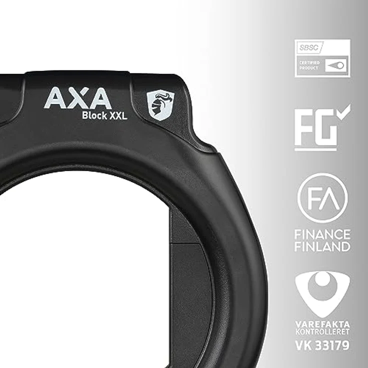 AXA Block XXL, Veloschloss für City-, Touren- und Trekkingräder mit extra weiter Öffnung für Reifen bis 2,5“ – Bild 5