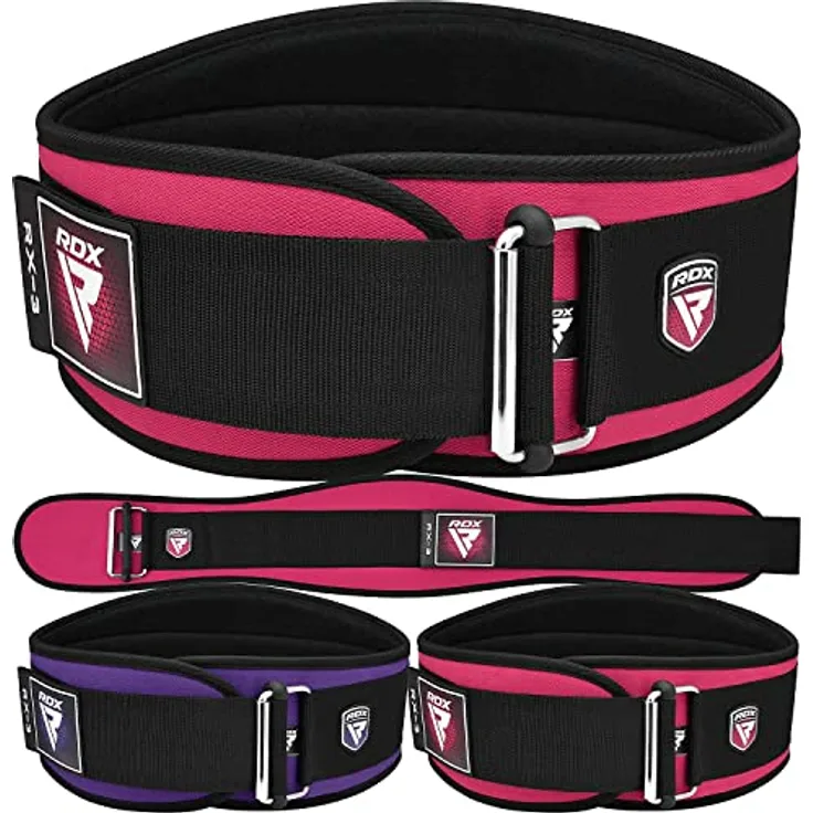 RDX 6.5” Gewichthebergürtel, Auto-Lock Trainingsgürtel, Krafttraining Powerlifting Fitness Bodybuilding Gürtel, Gewichtheben Gepolstert Gym Weight Lifting Belt, Damen Kreuzheben Wokout