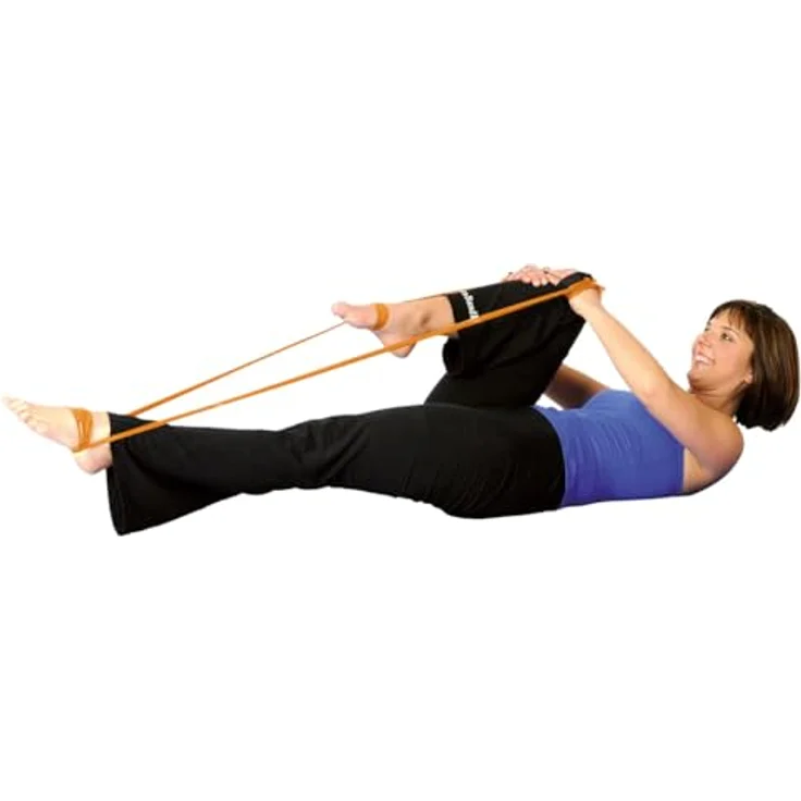 THERABAND Original Fitness Latex-Widerstandsbänder, 45,5 Meter Vorratsrolle, 100% Naturlatex, Gold, ideal für Rehabilitation und Ganzkörpertraining – Bild 3