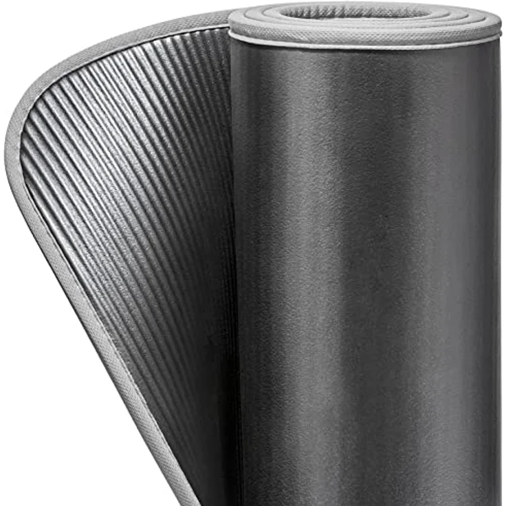 adidas Yogamatte (10 mm) - voll gepolstert, mit genähten Stoffkanten und geriffelter Unterseite, rutschfest, inkl. Tragegurt, Maße: 183 x 61 cm – Bild 10