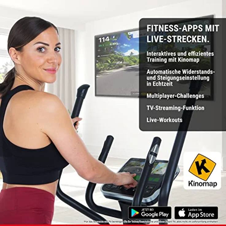 HAMMER Finnlo Crosstrainer Loxon XTR mit Tablet-Halterung – Bild 4