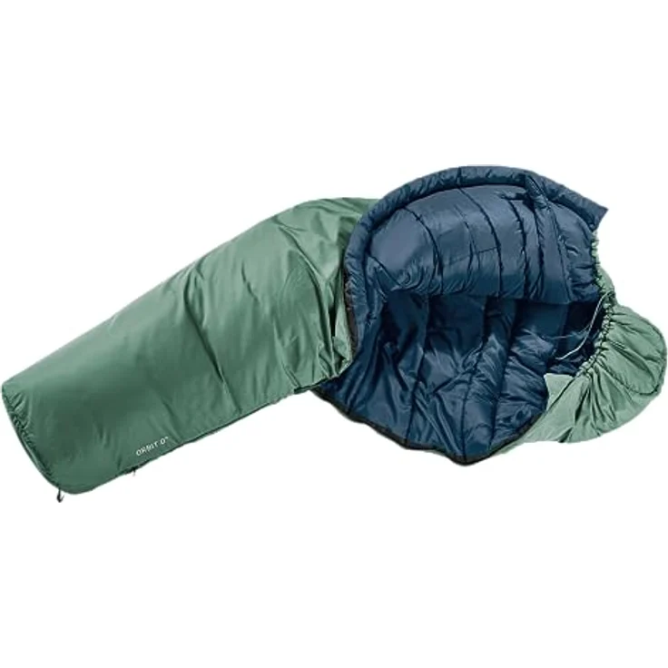 deuter Orbit 0° EL, Extra Long Kunstfaserschlafsack mit 2-Wege-Reißverschluss, für Körpergrößen bis 200 cm, wasserdichtes Außmaterial, 2023 – Bild 3