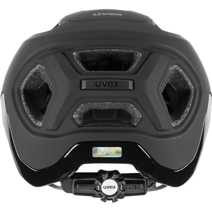 Uvex Sports React, Velohelm mit integrierter Sonnenblende, matte schwarz, 59 - 61 cm – Bild 3