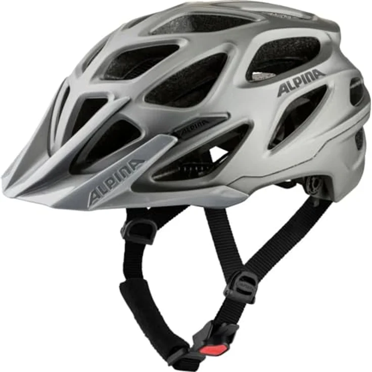 ALPINA Mythos 3.0 LE, Leichter Enduro/MTB Fahrradhelm mit Inmold-Bauweise und guter Belüftung, dunkelsilber – Bild 1