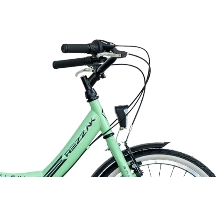 Rezzak 20 Zoll Mädchenfahrrad City Bike, 7 Gang Schaltung, mint, NEU, mit Handbremsen und Licht – Bild 3