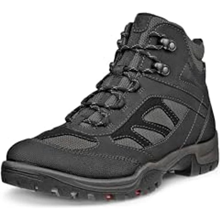Ecco Damen Wanderschuhe, Schnürschuhe aus Synthetik, normale Weite, 2 cm flacher Absatz, Größe 37, Grau – Bild 1