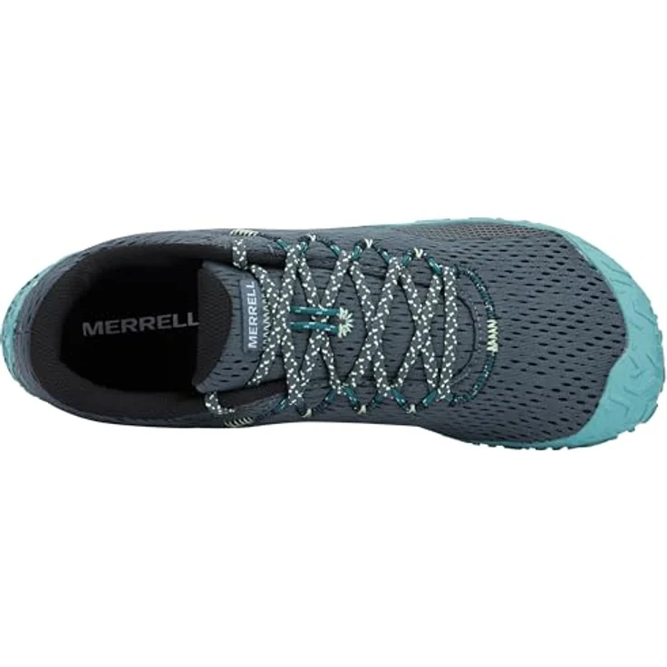 Merrell Vapor Glove 6, Trailrunning-Schuhe mit Vibram-Sohle, atmungsaktivem Mesh, grau, EU 46, Herren – Bild 3