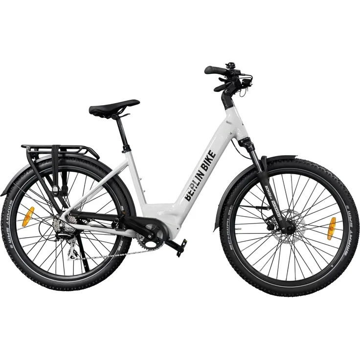 Berlin Bike BERLIN SUV E-Bike mint grün, Bafang 48V 250W Hinterradmotor, 100 km Reichweite, Suntour XCM Hydraulic Suspension, Schwalbe Sam K-Guard Reifen 27,5x2,35