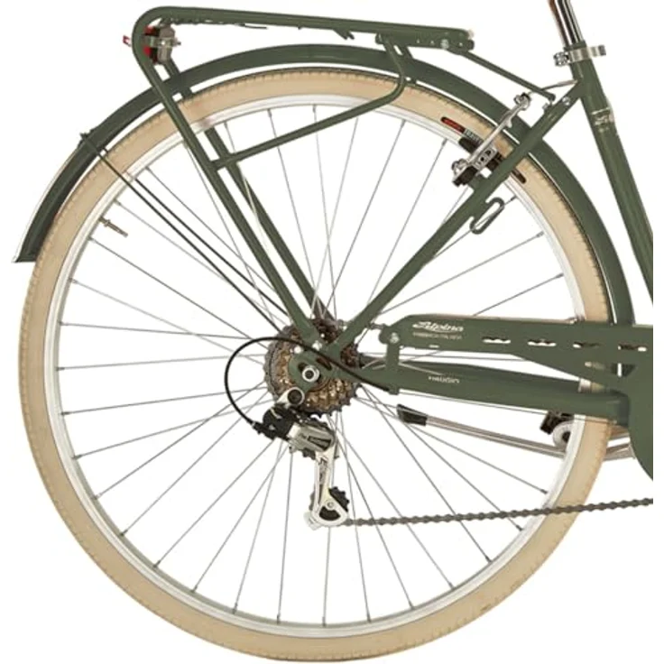 ALPINA Fahrrad Viaggio Frau, Olivgrün, 28" - 6-Gang-Getriebe, Stahlrahmen, 28" Räder – Bild 4