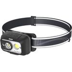 Hama LED-Stirnlampe "HL500-C", Akku-Kopflampe mit Gestensensor, 4 Licht-Modi, verstellbarer Neigungswinkel, USB-C Aufladung
