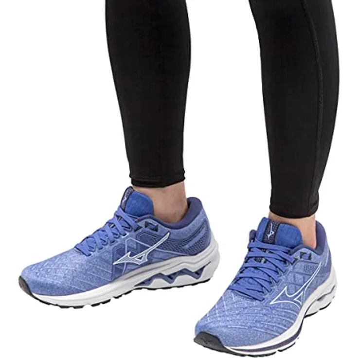 Mizuno Wave Inspire 18, Laufschuhe Damen mit hervorragender Dämpfung und nahtloser Passform, schwarz – Bild 2
