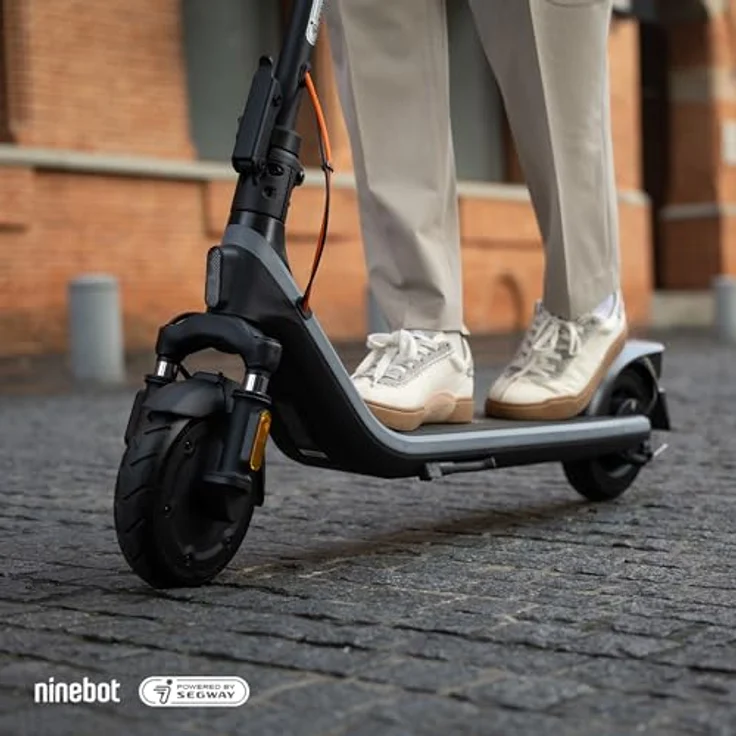 Segway-Ninebot E2 E-Scooter, 25 km Reichweite, 20 km/h, 250 W, Surf-Stil Design, 8,1-Zoll-Hohlkammerreifen – Bild 3