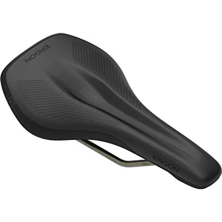 Ergon SR Allroad Core Pro Fahrradsattel, Carbon-Verbundstoff, TiNox Schiene, für Rennrad, Allroad, Gravel, Männer, Small-Medium, Stealth – Bild 1