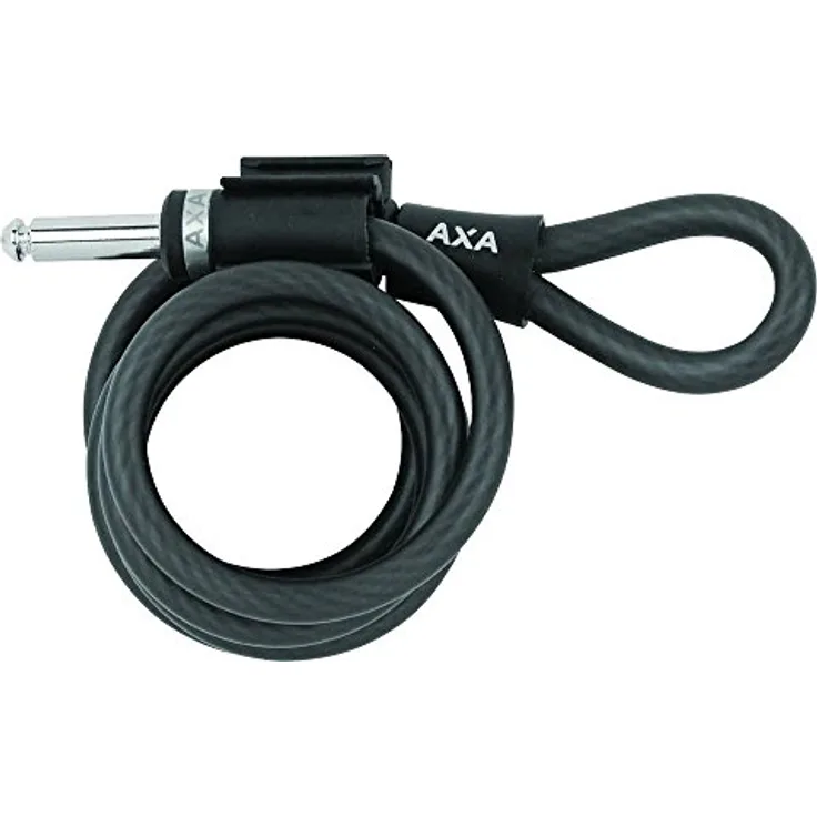 AXA Newton Einsteckkabel, 180 cm Plug-In Kabel für AXA Rahmenschlösser, Edelstahl-Details und matte Beschichtung