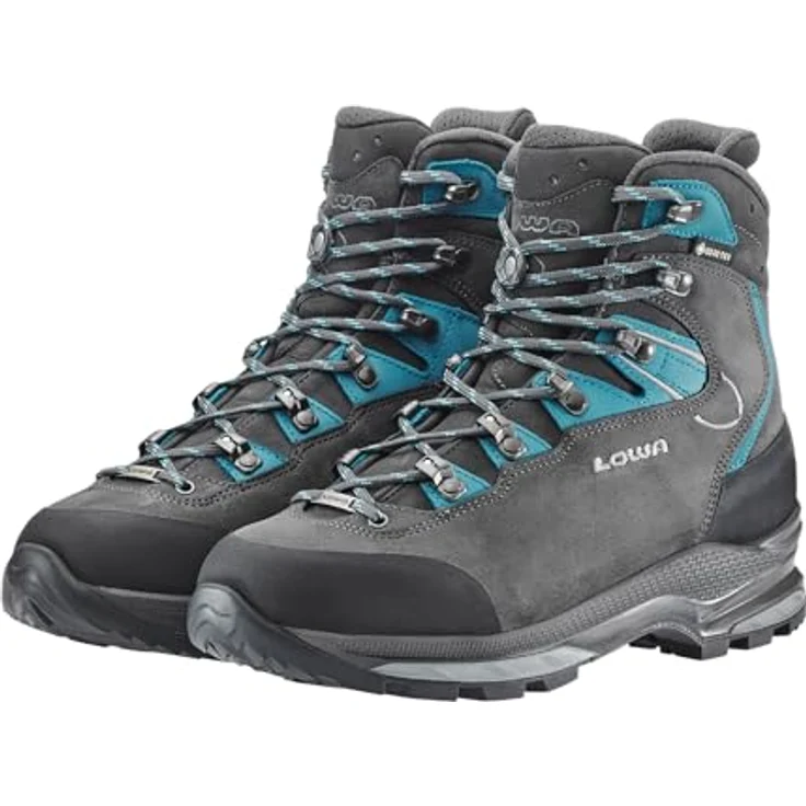 LOWA MAURIA EVO GTX Ws, Wanderschuhe mit GORE-TEX®-Futter, Vibram®-Laufsohle, anthrazit/türkis, Größe 40 – Bild 5