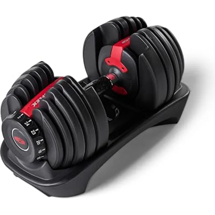 Bowflex Unisex Adult Selecttech 552i Hantel, Schwarz/Rot,Einheitsgröße EU