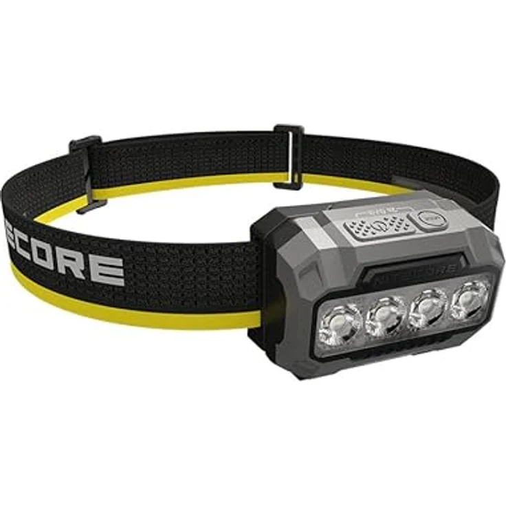 Nitecore HA23 UHE, Schwarze Stirnlampe mit Dual-Core-MCT-UHE-LEDs, 3 Farbtemperaturen und 4 Helligkeitsstufen – Bild 2
