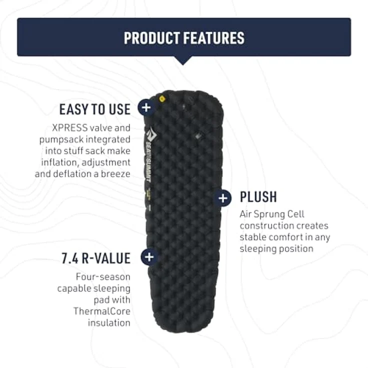 Sea To Summit Ether Light XR Pro Insulated ASC Mat, ultraleichte Isomatte mit Air Sprung Cell Technologie und hoher Isolation – Bild 3