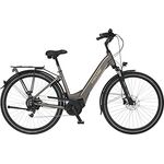 Fischer E-Bike City, CITA 6.0i Elektrofahrrad, Mittelmotor 50 Nm, 36 V Akku, Platingrau matt, 28 Zoll