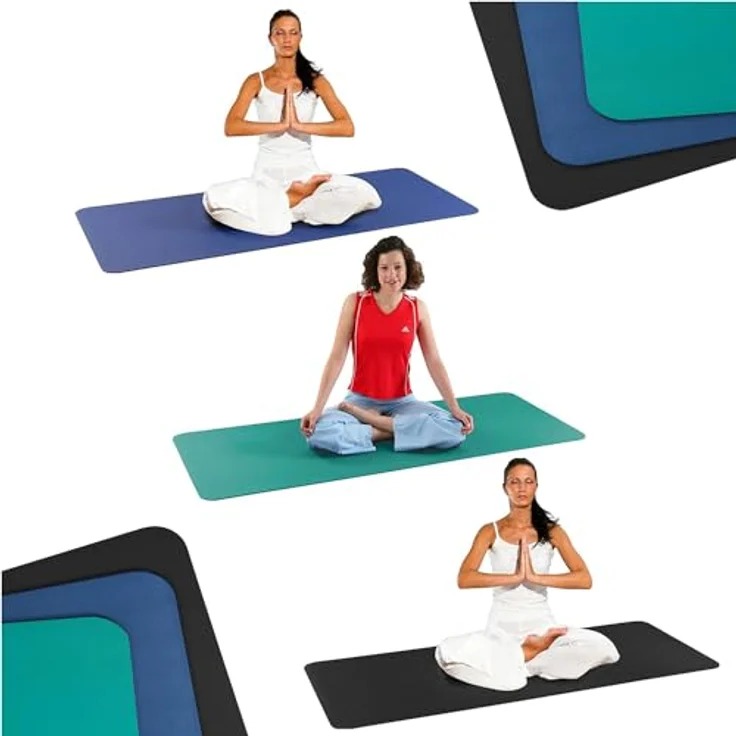 Sport-Thieme Yogamatte "Exklusiv", latexfrei, schadstofffrei, rutschfest, hygienisch, isolierend, 185x70x0,6 cm, 1,8 kg, in DREI Farben – Bild 1