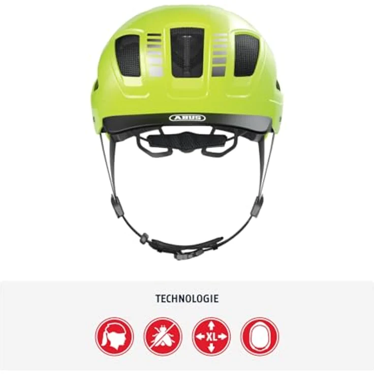 Abus Hyban 2. 0 Fahrradhelm - Gelb 52 - 58 cm – Bild 3