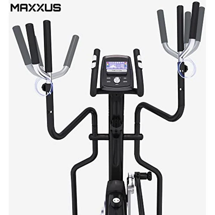 MAXXUS Crosstrainer CX 7.5 - Verstellbar, 25 kg Schwungmasse, 12 Programme, 16 Widerstandsstufen, Magnetbremssystem, 160kg, Flaschenhalter, Handpulssensoren - Ellipsentrainer, Heimtrainer für Zuhause - Preisvergleich – Bild 2