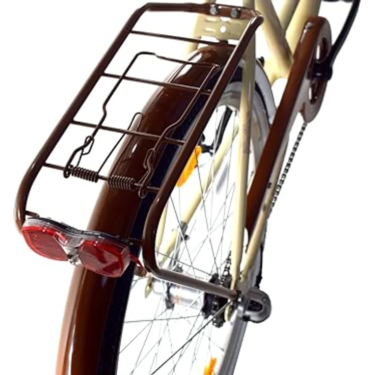 Ty-Trade 28 Zoll Mädchen Damen City Fahrrad Rad Bike 3 GANG NEXUS Reflex Beige - 3 Gang Nexus Nabenschaltung, Rücktrittbremse, inkl. abnehmbarer Korb – Bild 4