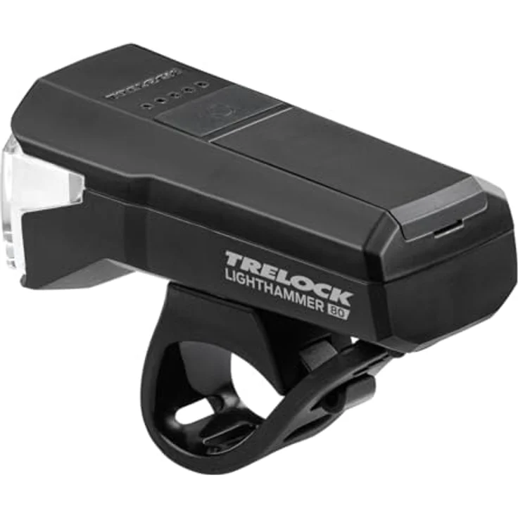 Trelock LS 480 LIGHTHAMMER + LS740 Rücklicht, Fahrradlichtset mit 80 Lux, USB-C Ladefunktion, 100 m Sichtweite, Bremslichtfunktion, StVZO zugelassen, schwarz – Bild 3