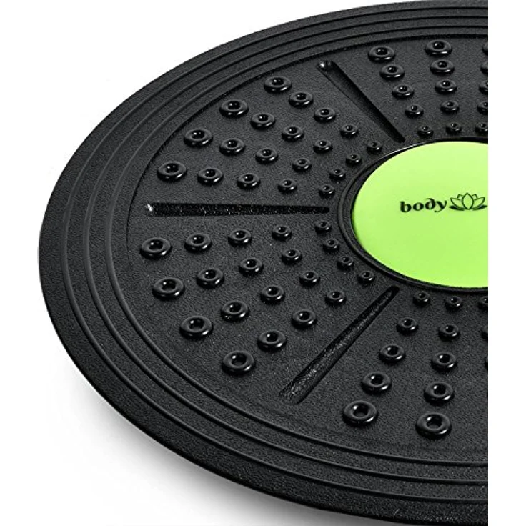 Body & Mind® Balance-Board Deluxe Wackelbrett für Physio-Therapie-Kreisel-Training; Trainiert Gleichgewicht & Koordination mit kostenlosem E-BOOK (Studio Board Deluxe Schwarz) – Bild 3