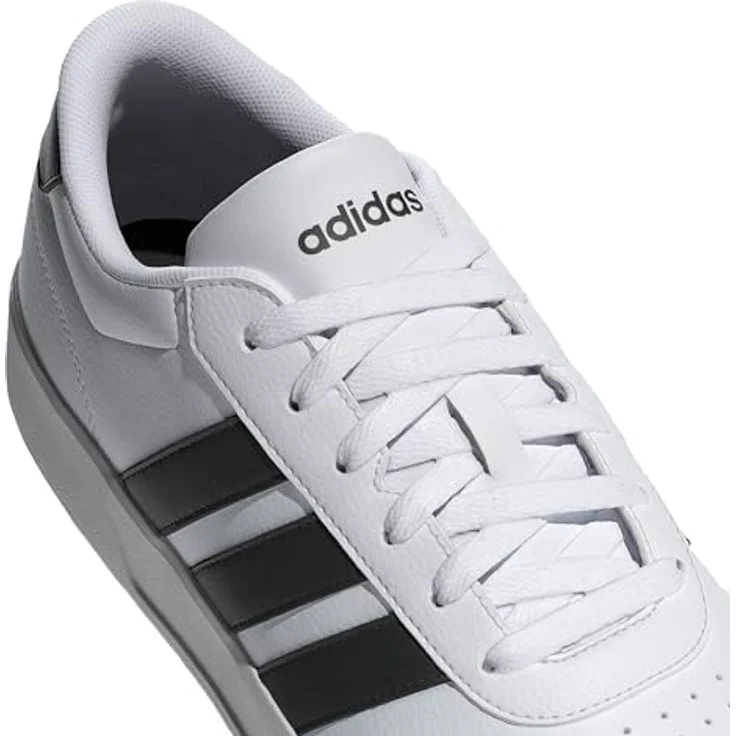 adidas Breaknet 3.0, Laufschuhe mit Synthetik-Obermaterial und EVA-Einlegesohle, Cloud White/Core Black, EU 37 1/3 – Bild 7