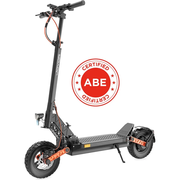 JOYOR S5-ABE E-Scooter 500W, 20 km/h, ABE, 10" Reifen, 35-40 km Reichweite, schwarze Farbe