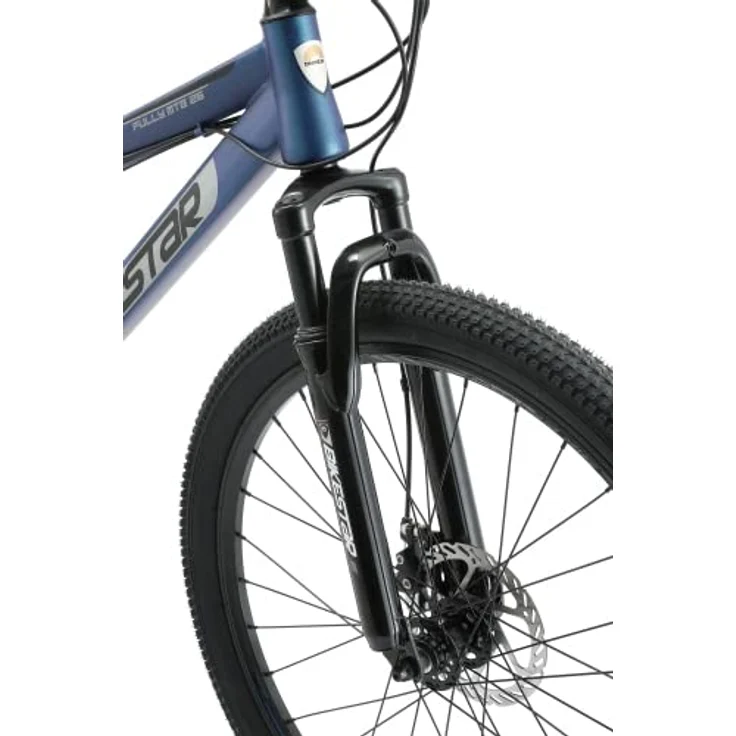 BIKESTAR Fully Mountainbike 26 Zoll | 15 Zoll Rahmen, 21 Gang Shimano Schaltung, Scheibenbremse | Blau – Bild 6