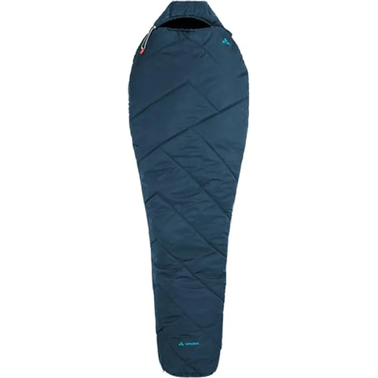VAUDE Sioux 100 II Syn, Mumienschlafsack mit Konturkapuze, Innentasche und seitlichem Reißverschluss – Bild 3