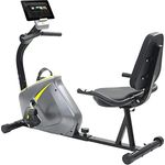 vidaXL Heimtrainer Ergometer Sitzheimtrainer Hometrainer Trimmrad Fitnessgerät, LCD-Display, 8 Widerstandsebenen, Tablet-Halterung, ergonomisch (schwarz)