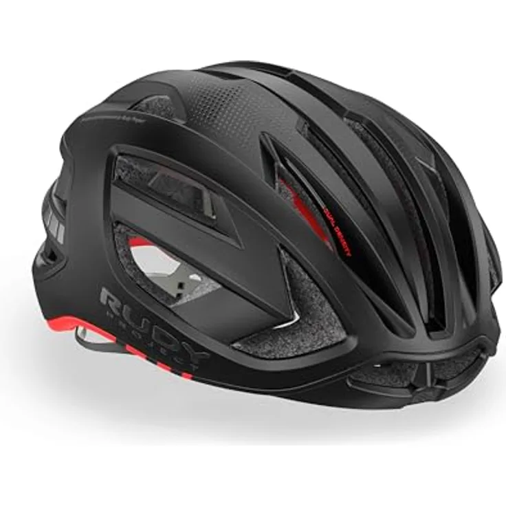Rudy Project Egos Black Matte M, Fahrradhelm mit Doppelschicht-EPS-Kern und innovativer Luftzirkulation