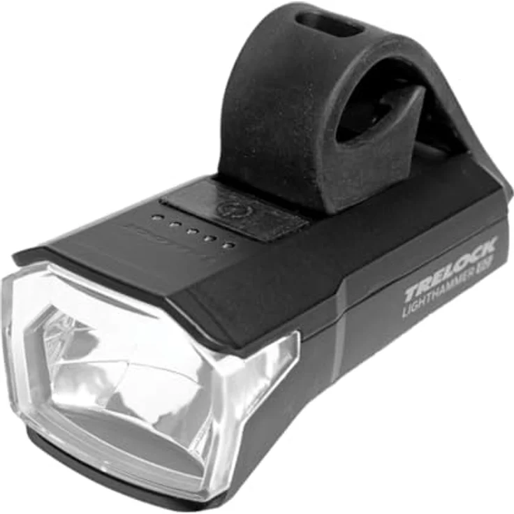 Trelock LS 480 LIGHTHAMMER + LS740 Rücklicht, Fahrradlichtset mit 80 Lux, USB-C Ladefunktion, 100 m Sichtweite, Bremslichtfunktion, StVZO zugelassen, schwarz – Bild 4