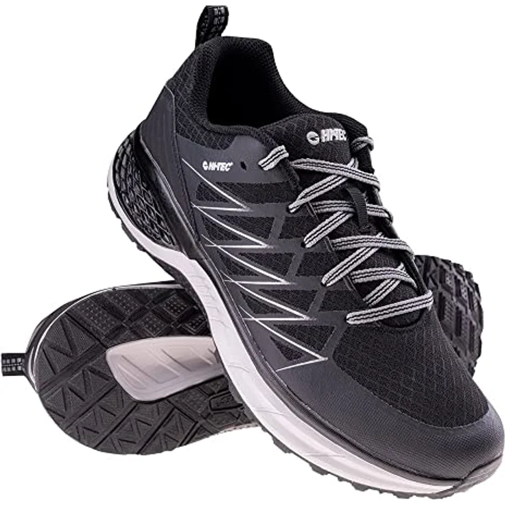 Hi-Tec Trail Destroyer Wanderschuhe für Herren, leichtes PU und Mesh-Obermaterial, EVA-Dämpfung, TPR-Sohle, Schwarz, Größe 41 EU – Bild 6