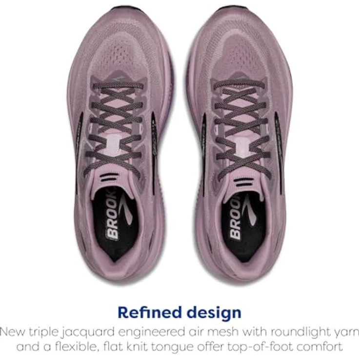 Brooks Ghost 18, Damen Laufschuhe für Normalpronierer, atmungsaktives Mesh-Obermaterial, elderberry/black, Größe 9.5 – Bild 4