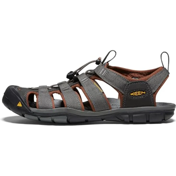 KEEN Clearwater CNX, Herren Sandale in Braun mit Zehenschutz und abriebfester Gummisohle, Größe 42 – Bild 3