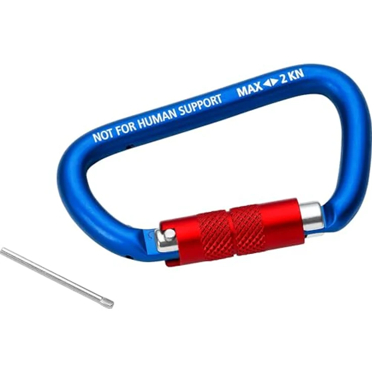 Knipex Materialkarabiner 2 Stück 82 mm 00 50 03 T BK, Twistlock-Sicherung, Pilzkopfsicherung, schwarz – Bild 3